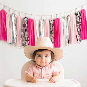 Cowgirl Disco Tassel Garland - First Rodeo Nashville Bachelorette - First Birthday Party - Nash Bash Backdrop - Let's go girl
