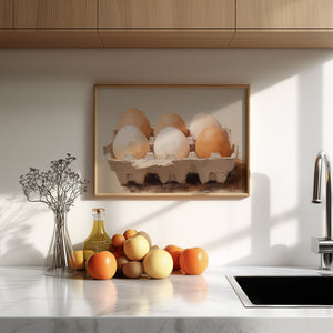 Eggs in Carton Digital Print