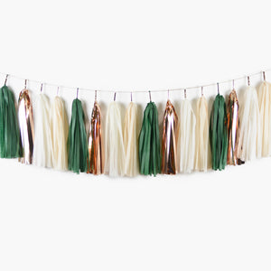 Rose Gold Eucalyptus Tassel Garland - Botanical Cactus Party and Wedding Decoration