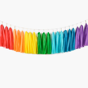 Gold Rainbow Tassel Garland - Kids Birthday Party Decoration
