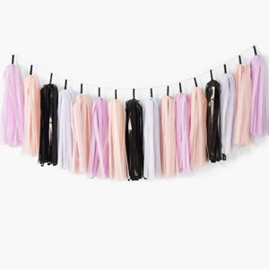 Pink and Blush Halloween Decoration Tassel Garland Halloween Party, Pink Halloween Party Decorations