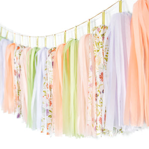 Floral Pastels Tassel Garland
