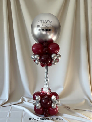 Logo Balloon Column for Corporate Events [Hourglass Style] - Ottawa Local