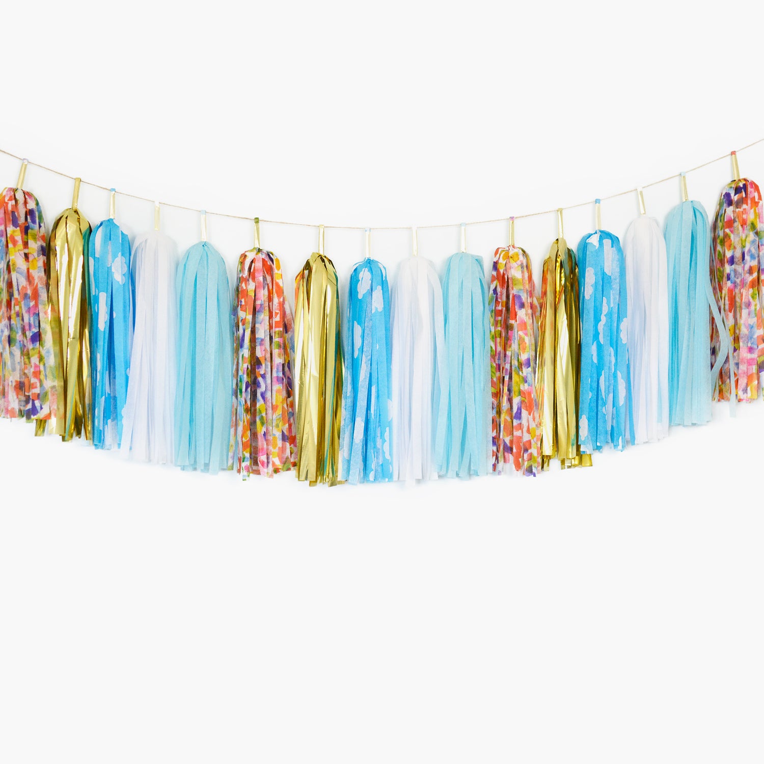 Beautiful Day Tassel Garland - Back to School Party - Rainbow Theme Party Decoration, You Are My Sunshine Party Supplies