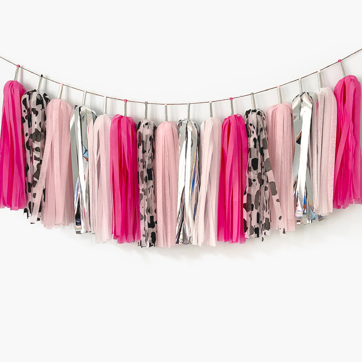 Disco Cowgirl Tassel Garland - Last Rodeo Nashville Bachelorette - First Rodeo First Birthday Party - Nash Bash Backdrop - Let's go girl