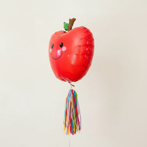 Back to School Cute Apple Balloon Wand 