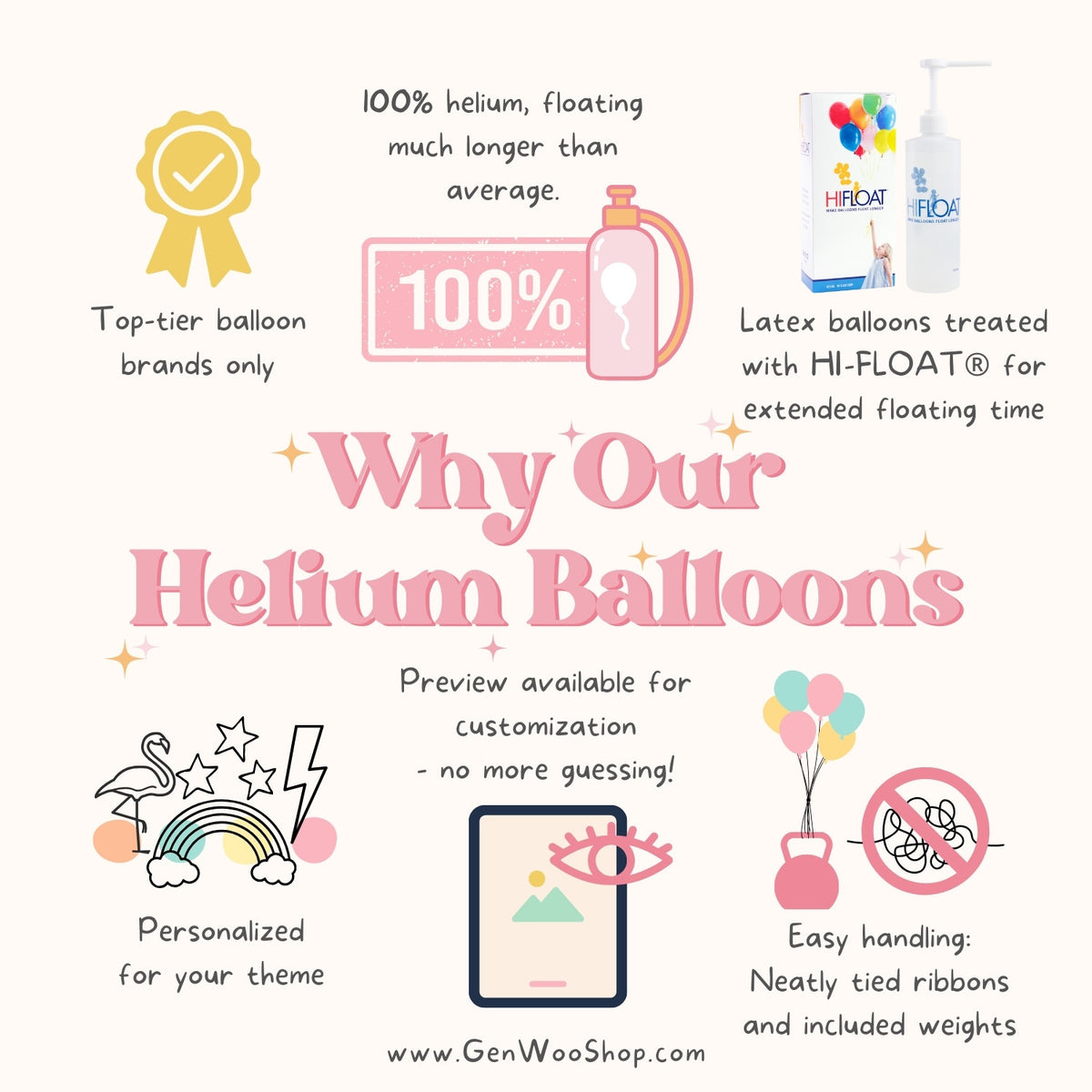 Balloon Bouquet with Bows