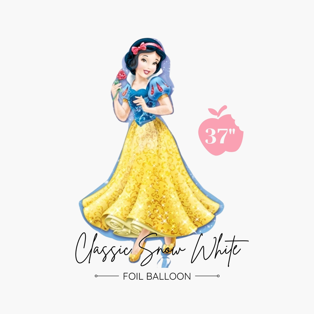 Jumbo Classic Snow White Foil Balloon 37" - Disney Licensed - Girls Princess Party Decors