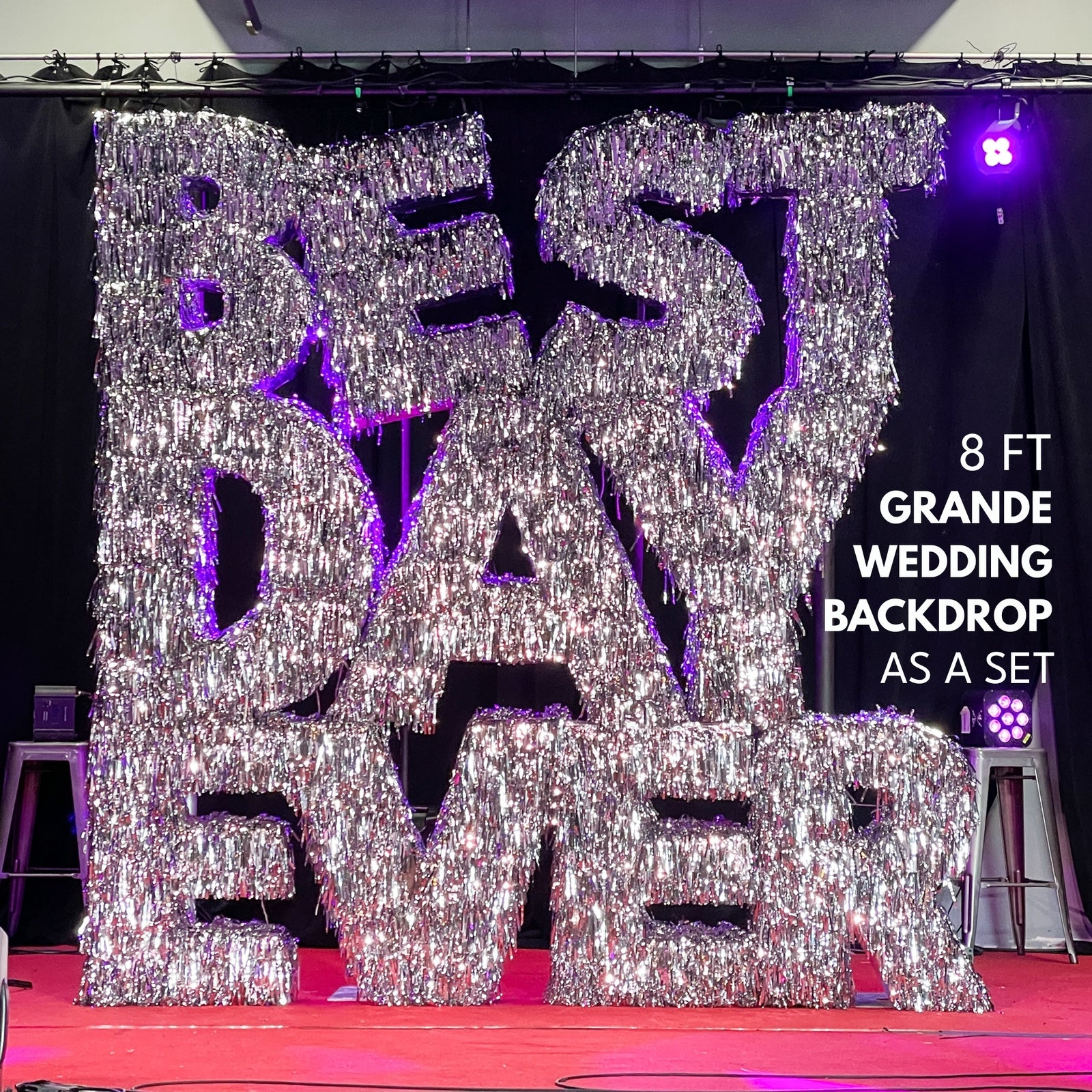 Jumbo 3D Tinsel Fringe Letters & Numbers - For Purchase