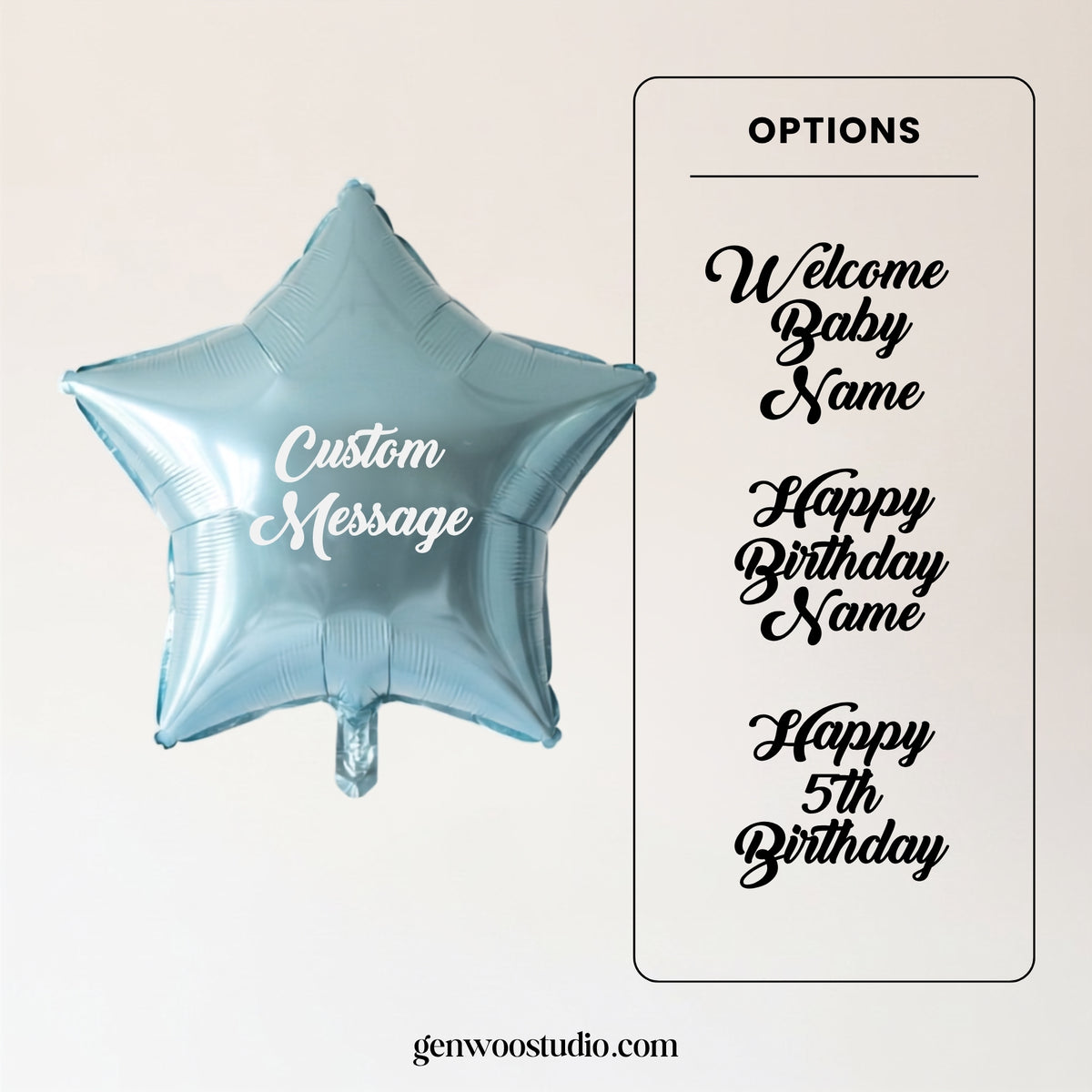 Baby Blue Helium Balloon Bouquet | Ottawa Balloons