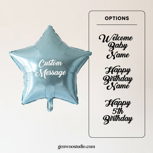Baby Blue Helium Balloon Bouquet | Ottawa Balloons