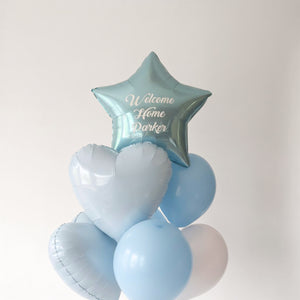 Baby Blue Helium Balloon Bouquet | Ottawa Balloons