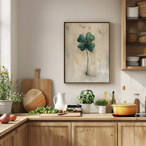 Luck Clover Digital Print - St Patrick's Day Wall Decoration - Irish Wall Art Print 