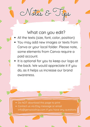Editable Pink Bunny Birthday Party Invitation