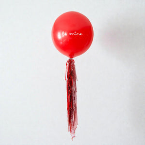 Jumbo Red Balloon with Tassel and Decal for Valentine's Day