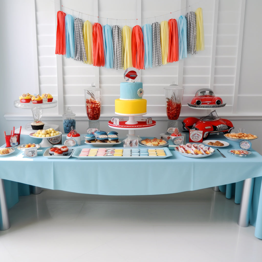 Race Car Party Tassel Garland - Retro Racing Car Birthday Party Decorations - Race Car First Birthday Backdrop Bunting Streamers