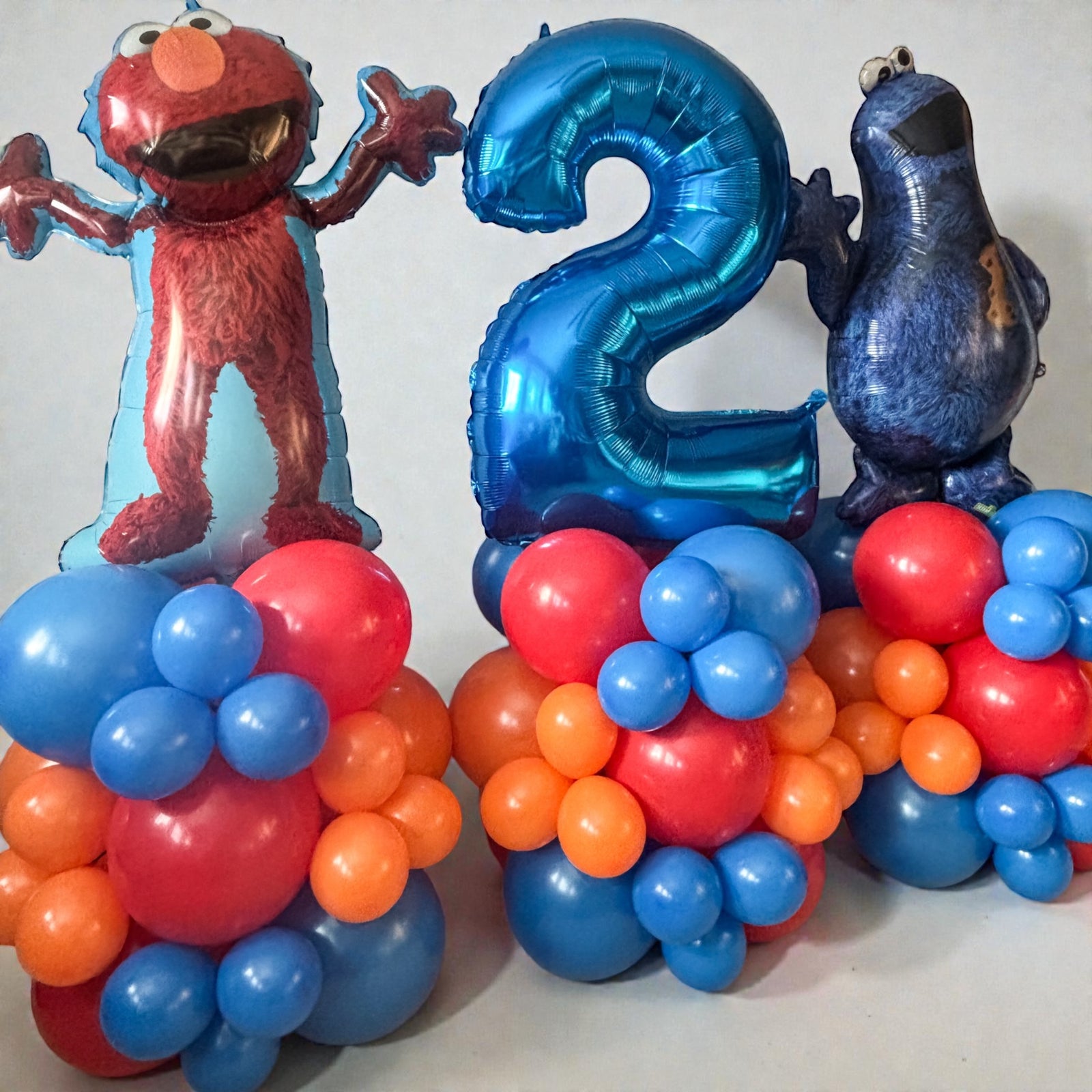 Sesame Street Themed Balloon Towers - with Licensed Foil Balloons