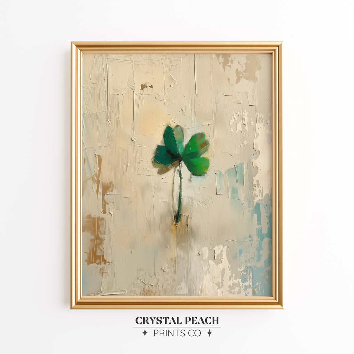 Shamrock Digital Print - St Patrick's Day Home Decoration - Irish Wall Art Print - Printable Download 
