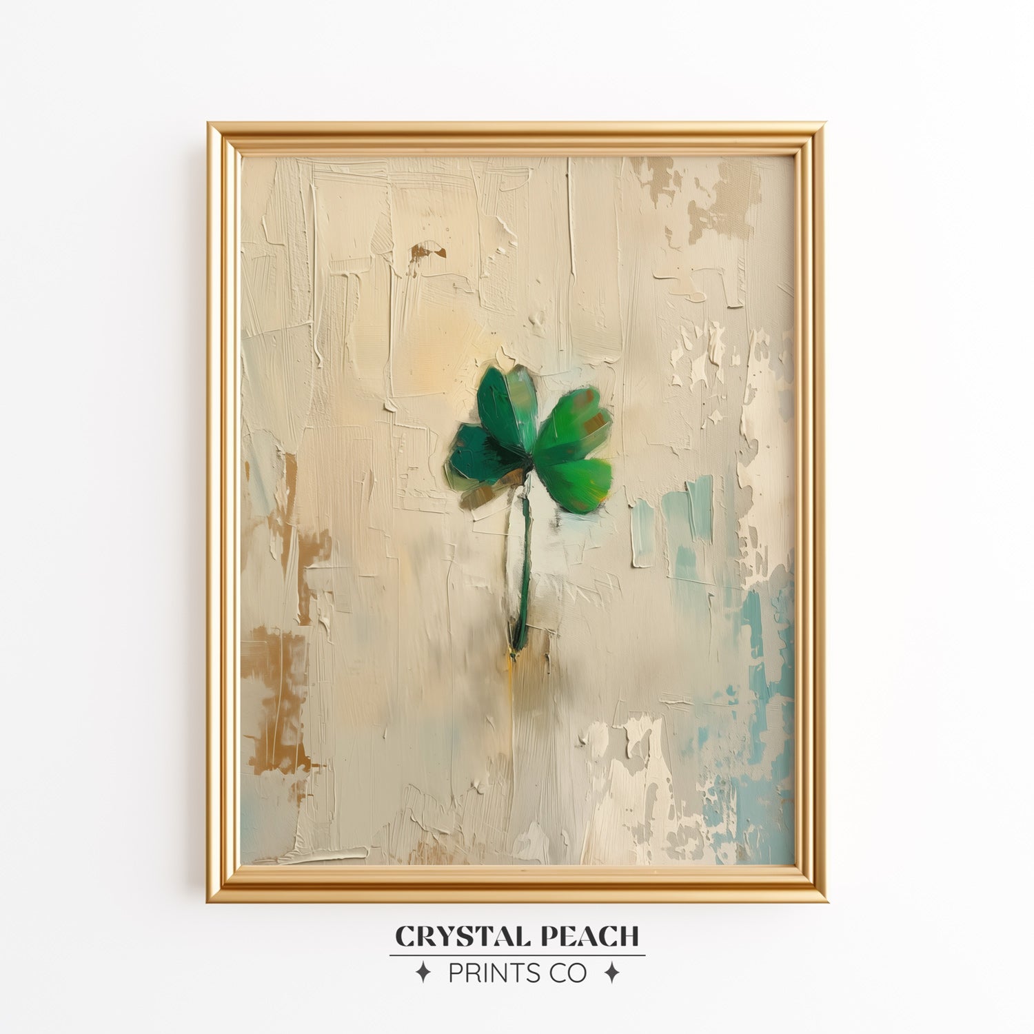 Shamrock Digital Print - St Patrick's Day Home Decoration - Irish Wall Art Print - Printable Download 
