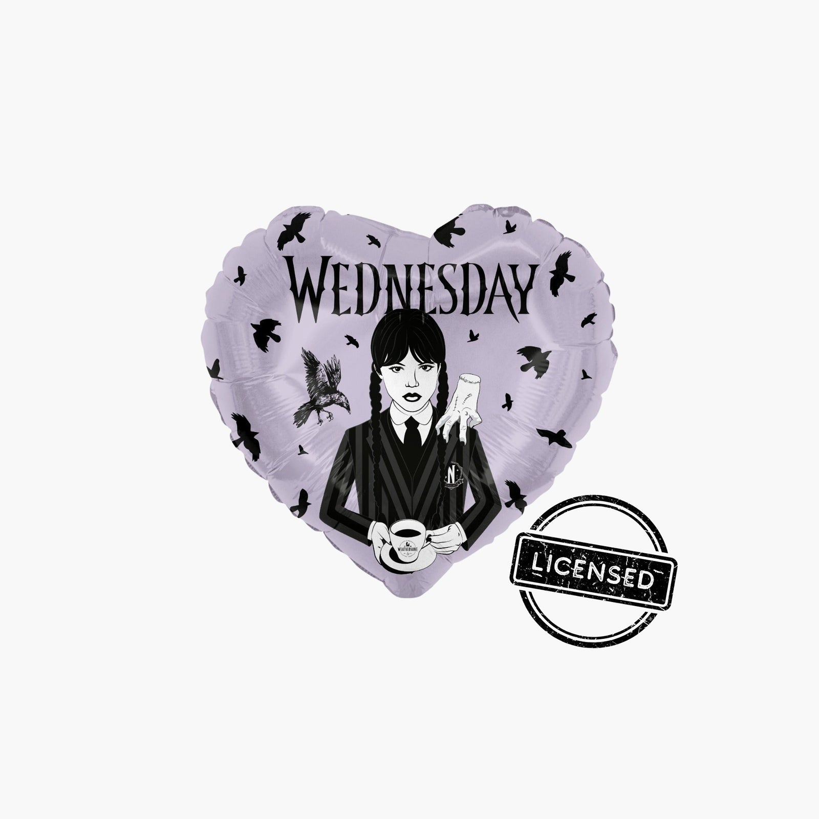 Black Heart Balloon Bouquet | Wednesday Addams Inspired Party