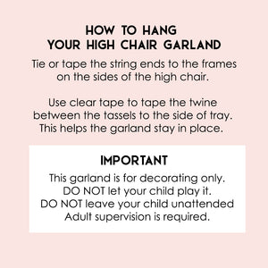 Hungry Caterpillar High Chair Garland