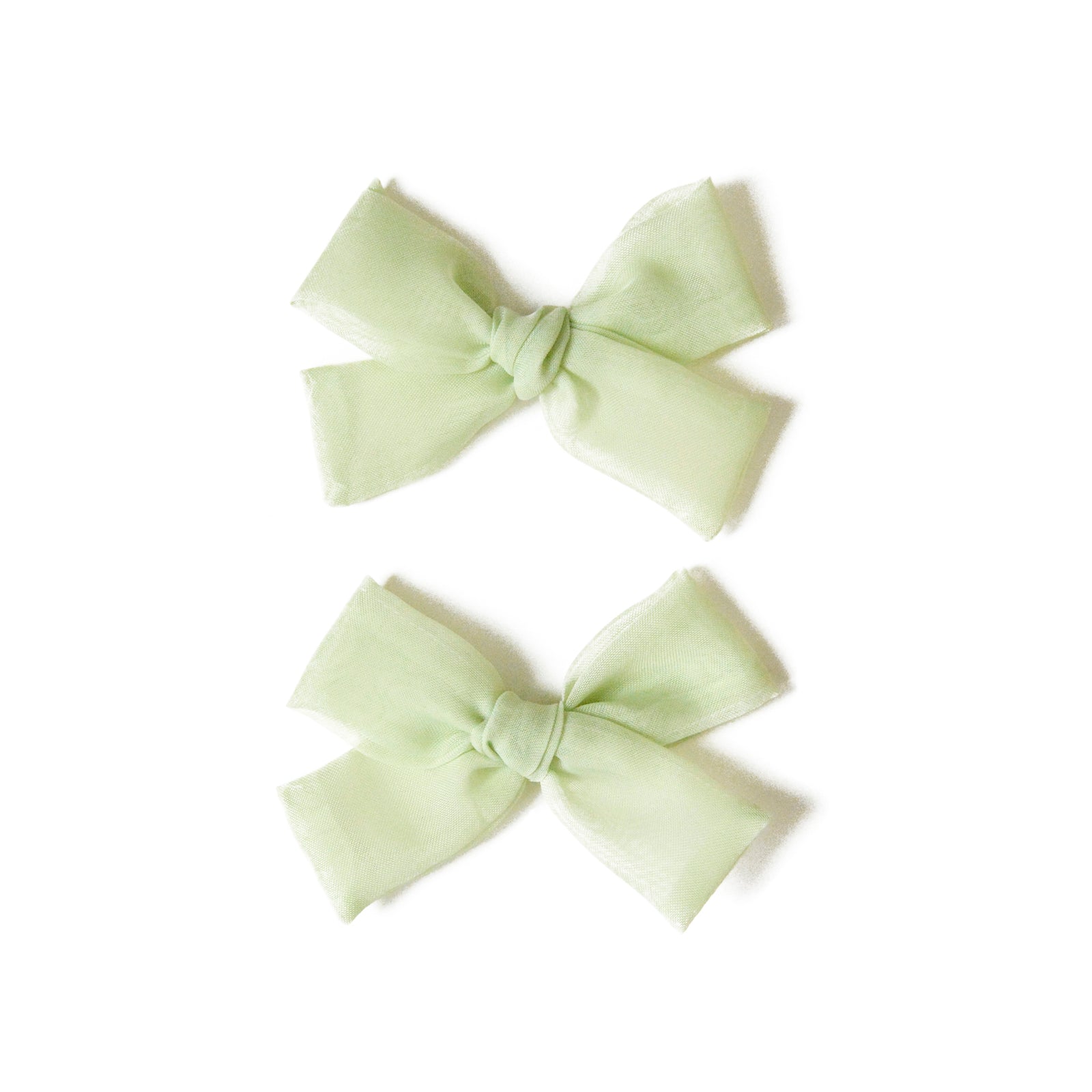 Green Bow Pigtail Set, Girls Hair Accessories Bows