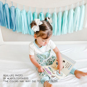 Blue Ombre Party Decoration Garland Banner Ocean Theme Birthday Party Supplies 