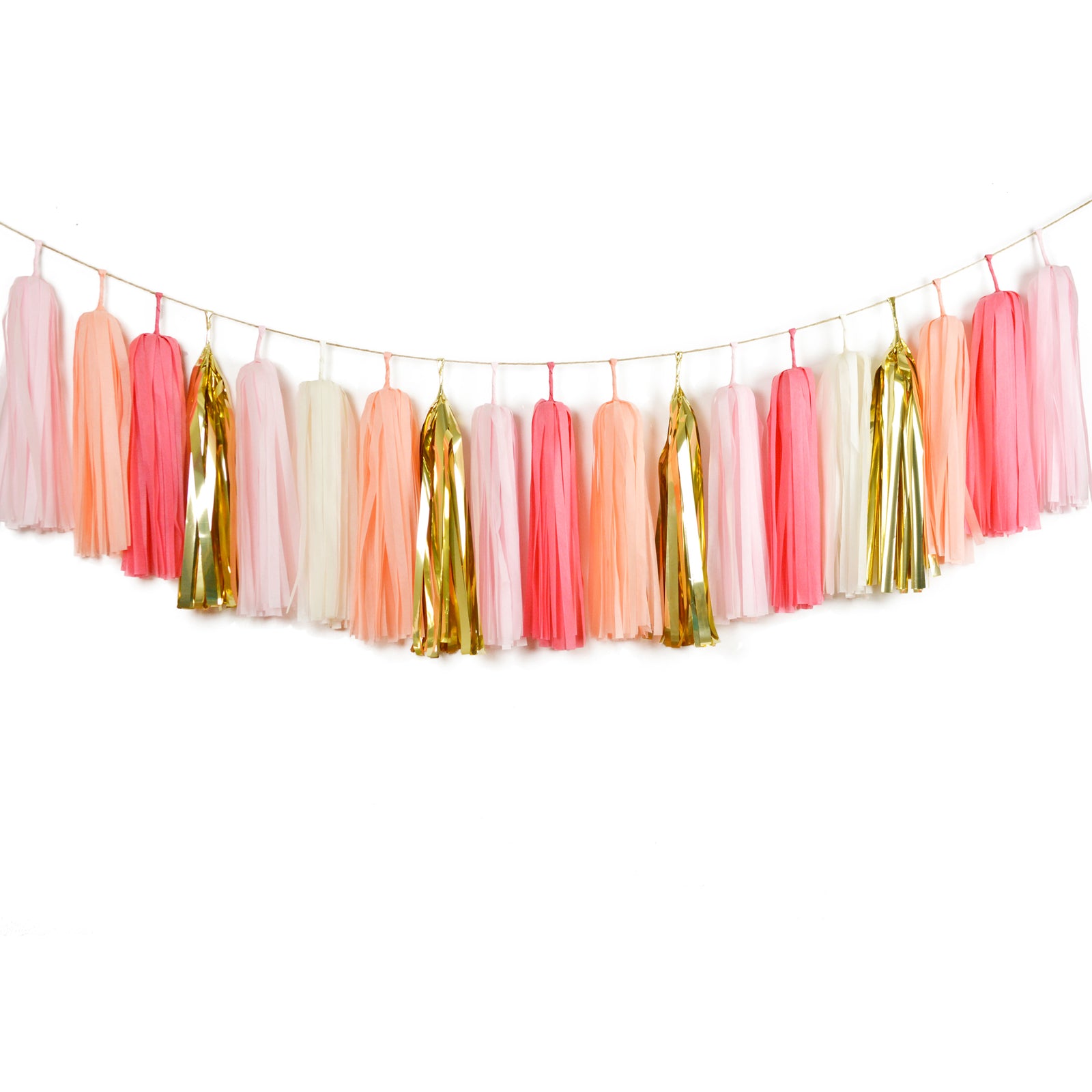 Girls Birthday Decor, Baby Girl Shower, Bridal Shower, Coral Blush Nursery Wall Hanging Decoration