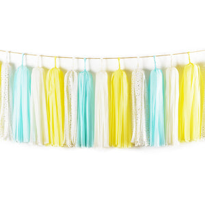 Bubble Bath Party Tassel Garland