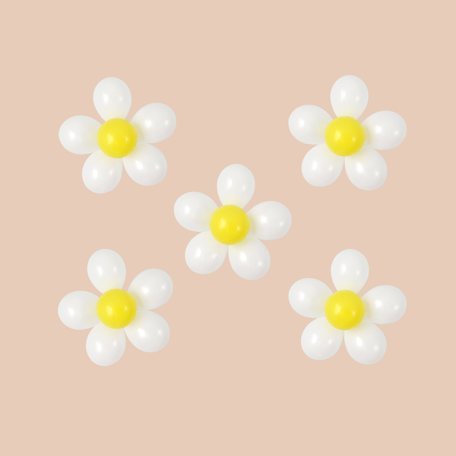 Daisy Balloon Kit - Retro Hippie Groovy Party Decorations, Two Groovy Daisy Decor- GenWoo Shop