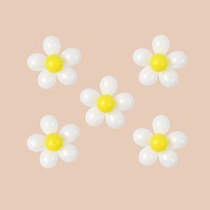 Daisy Balloon Kit - Retro Hippie Groovy Party Decorations, Two Groovy Daisy Decor- GenWoo Shop