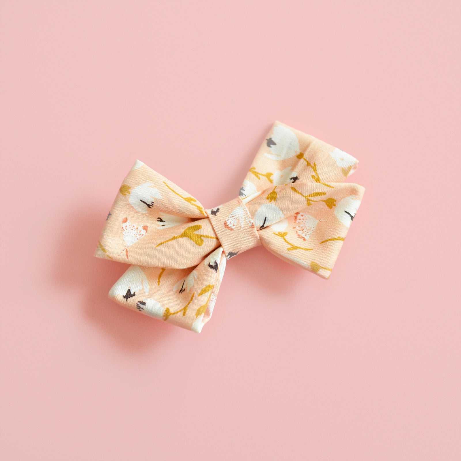 Floral Hair Bow, Baby Hair Bow Headband
