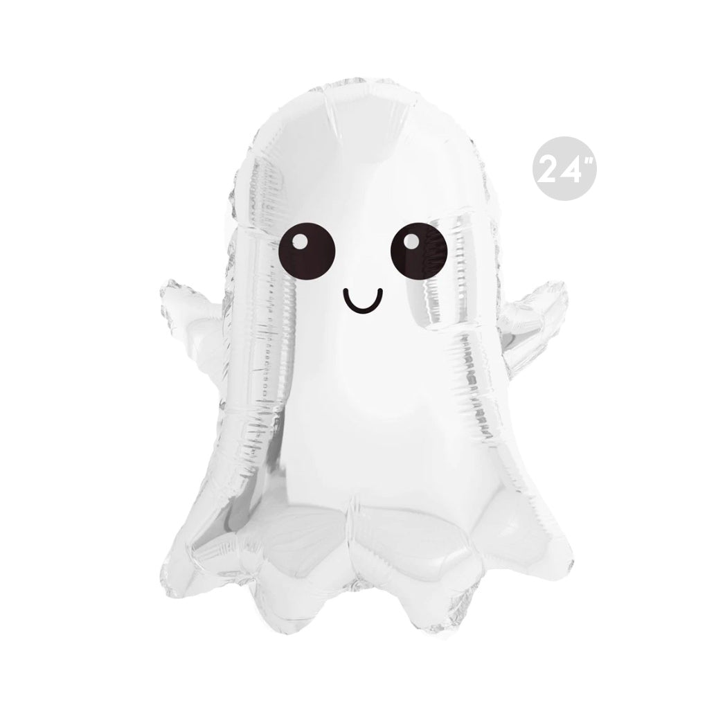 Cute Ghost Foil Balloon 24" - Halloween Balloon Decoration