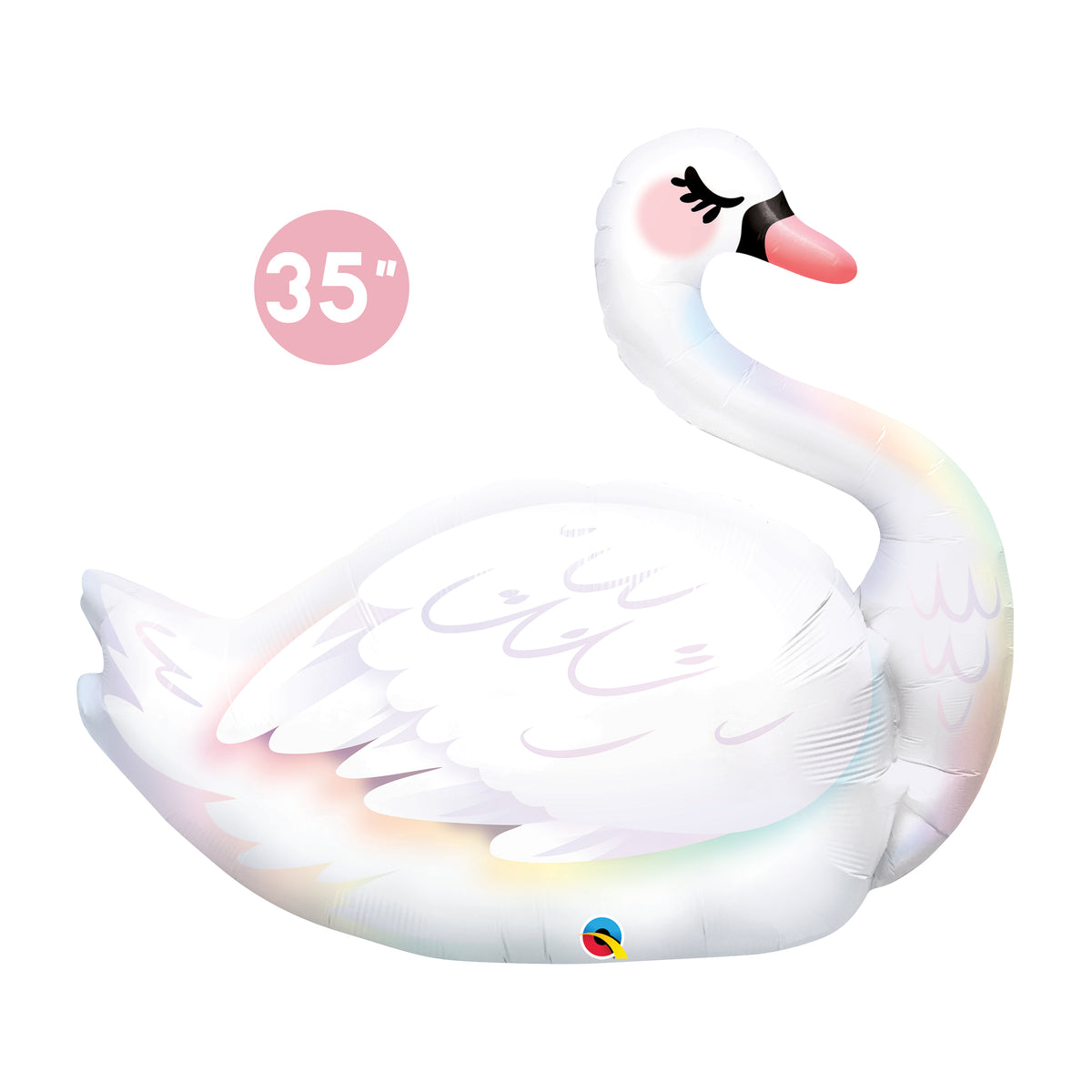 Graceful Swan Foil Balloon 35-inch