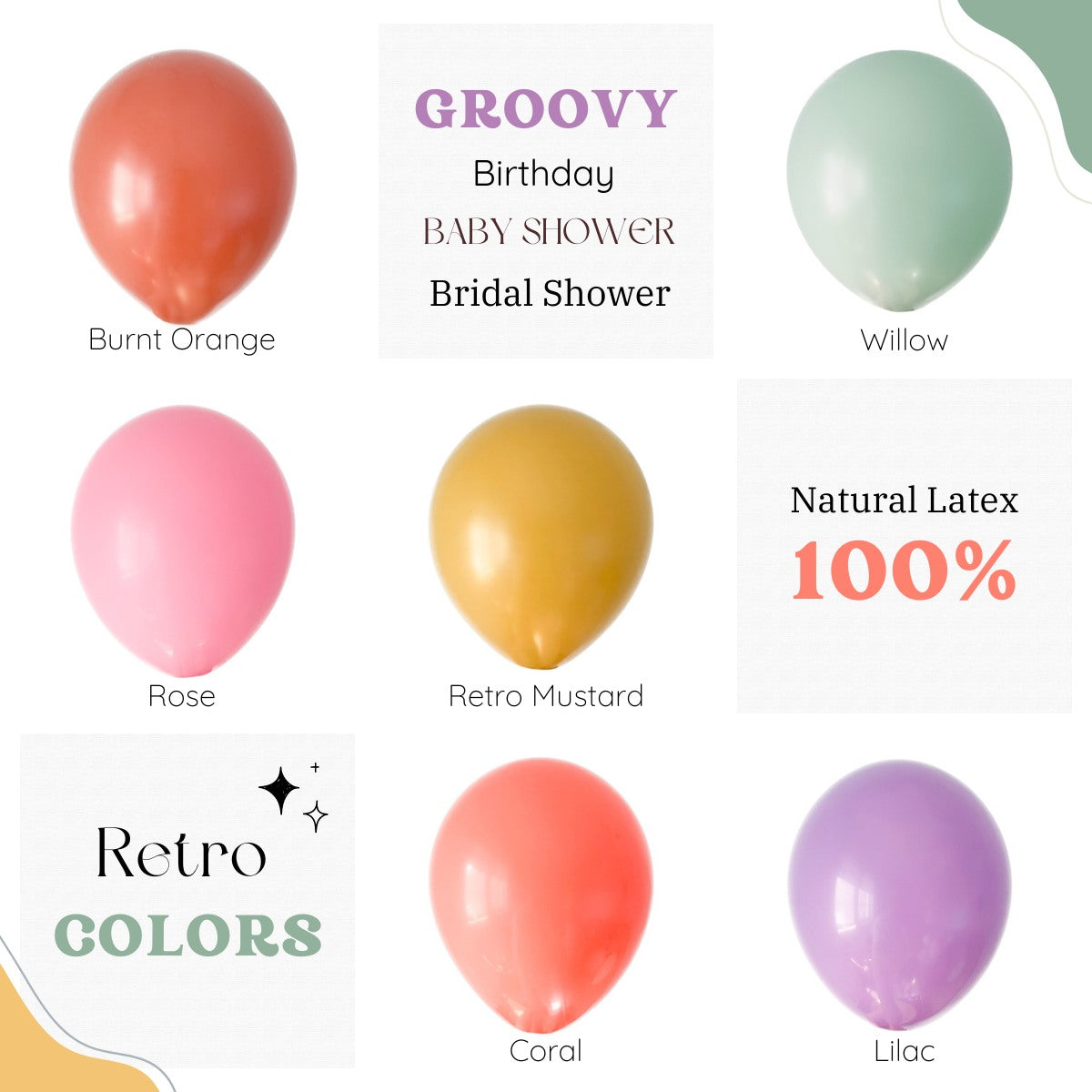Hippie Groovy Balloon Bouquet