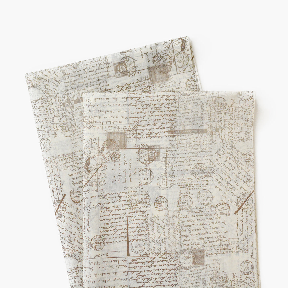 Handwritten Letter Mails Tissue Paper - Vintage pattern Wrapping Paper, Christmas Gift Wrapping. Holiday Present Wrap Paper, Retro Craft Supplies, Farmhouse Style Craft Supplies Boutique Retail Packaging Supplies  GenWoo Shop
