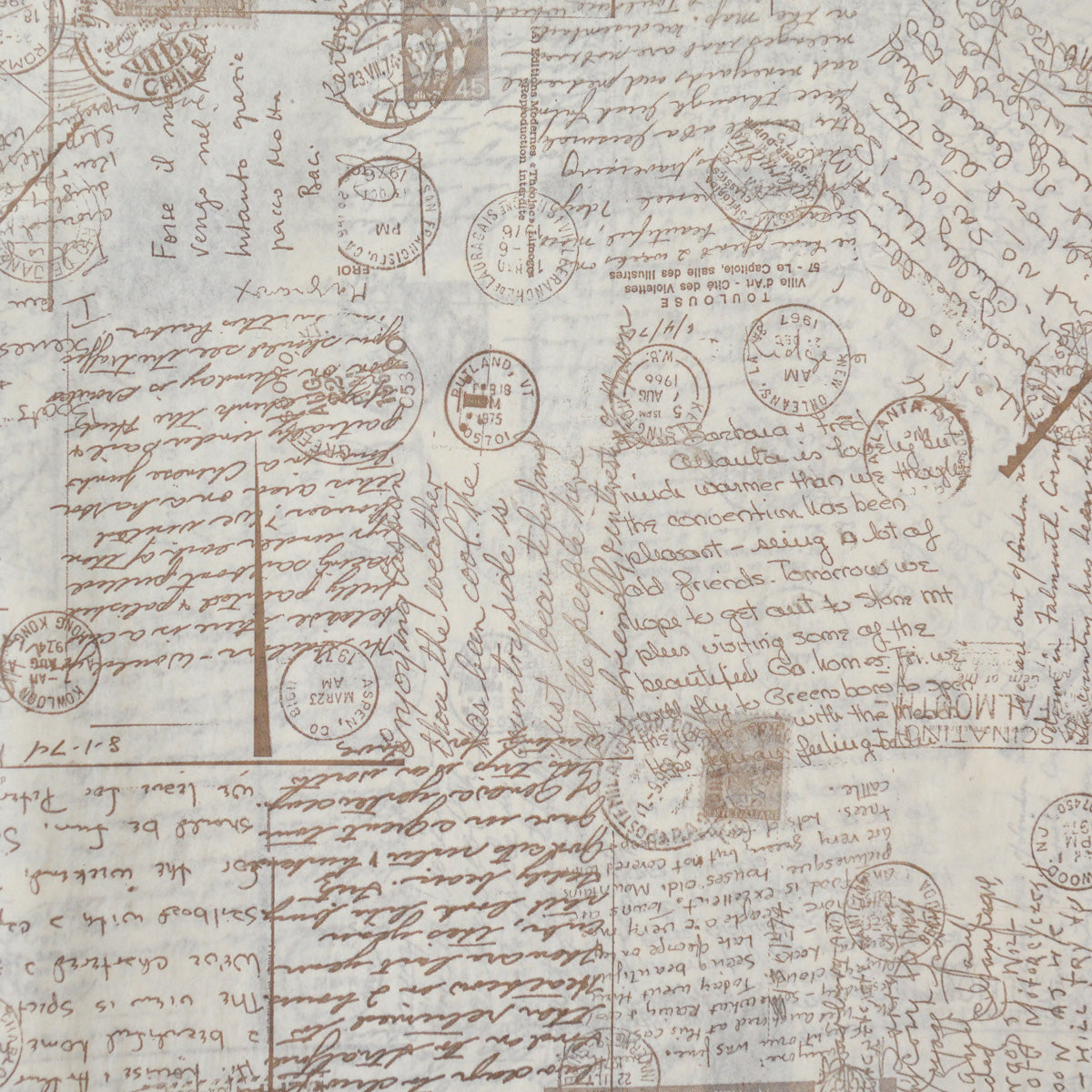 Handwritten Letter Mails Tissue Paper - Vintage pattern Wrapping Paper, Christmas Gift Wrapping. Holiday Present Wrap Paper, Retro Craft Supplies, Farmhouse Style Craft Supplies GenWoo Shop