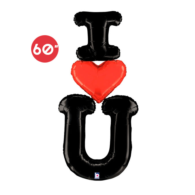 Jumbo I LOVE U Foil Balloon 60-inch