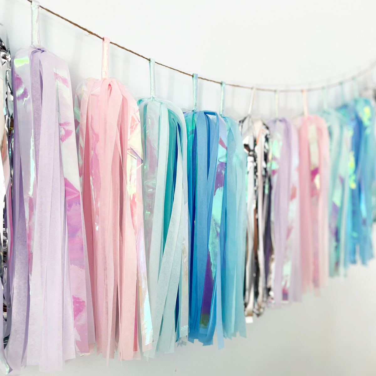 Iridescent Winter Princess Tassel Garland
