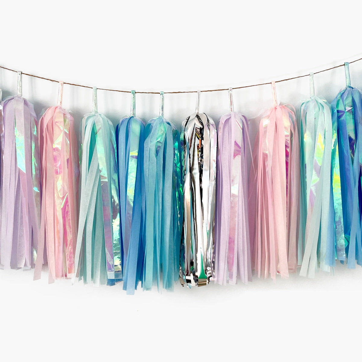 Iridescent Winter Princess Tassel Garland