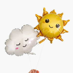 Air-fill Cute Cloud Foil Balloon 14" [Heat-sealing]