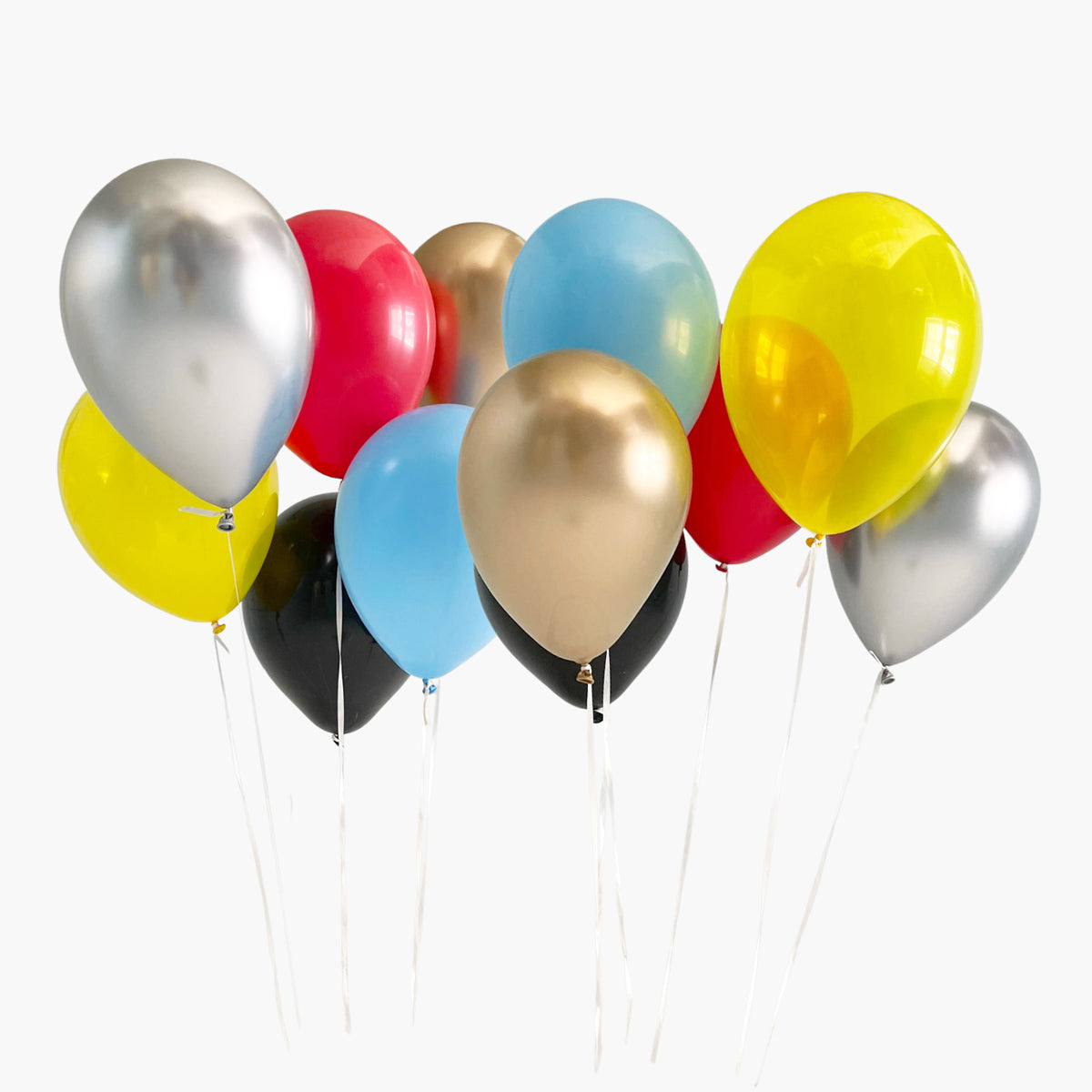 Superhero Latex Balloon Bouquet and Jumbo Lightning Bolt Foil Balloon Combo