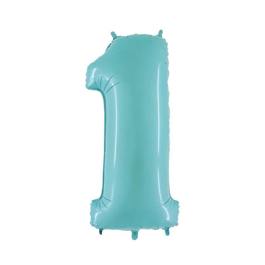 Jumbo Baby Blue Number 1 Foil Balloon